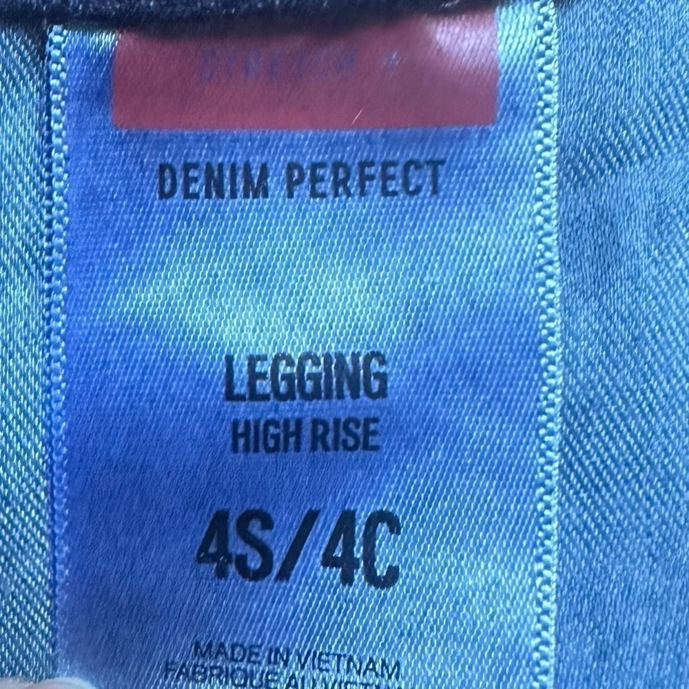 Express High Rise Denim Legging - Picture 8 of 9
